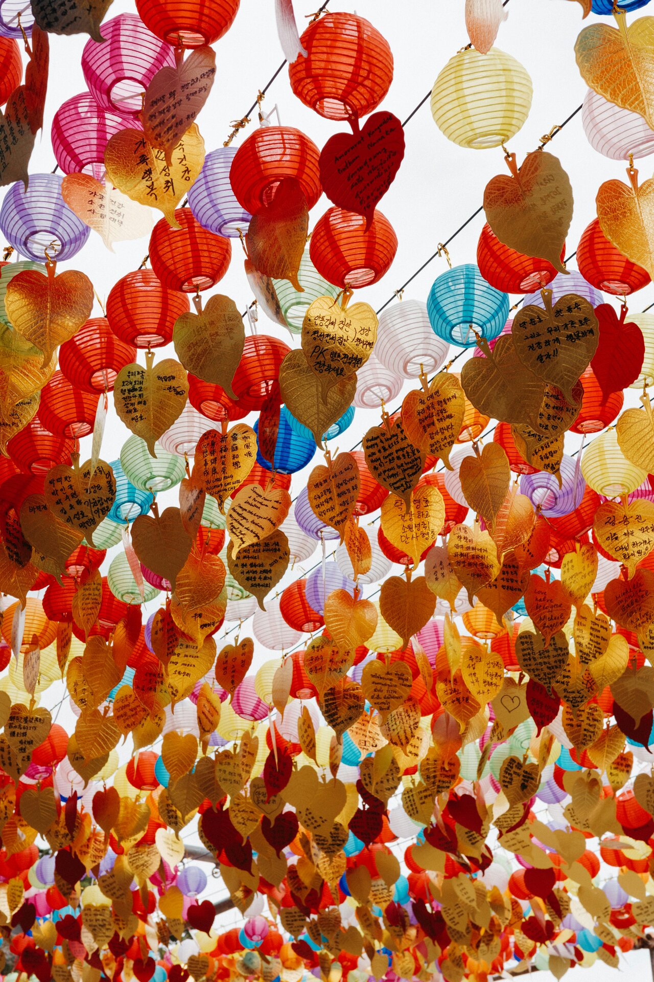 Colorful messages of hope and support